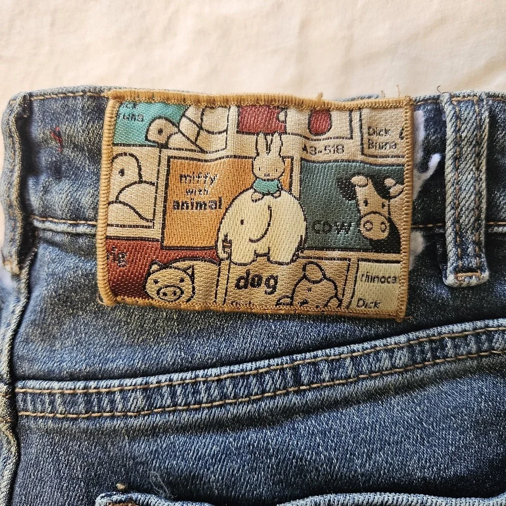 RARE Dely Jeans x‎ Miffy (Dick Bruna) Archive Mom Jeans A3-518 Patch